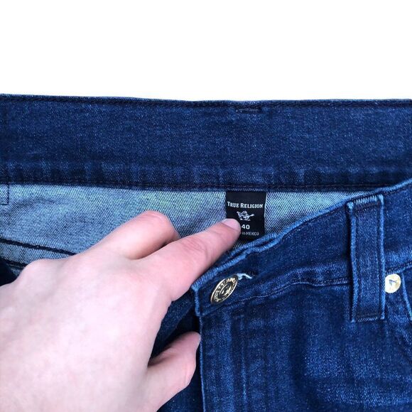 True Religion Jeans Size 40 ROCCO RELAXED SKINNY Blue - Picture 5 of 11